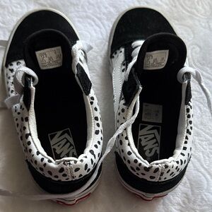 Vans Kids Black and White Polka Dot Sneakers
